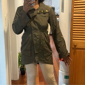 Ali Ro Dark Olive Utility/Rain Coat